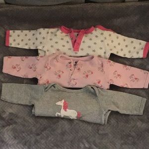 3 piece union suit/ jumpsuit lot- cozy cuteness!❤️